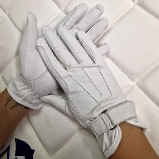 Super Soft Leder Reithandschuhe Wei� Schwarz Handschuhe S M L 6,0 7,5 8,0 Schwarz = B - WARE Nappa