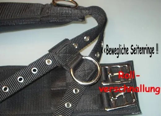 Longiergurt 16 Ringe f. Doppellonge geeignet Pony VB WB Neopren Gurt