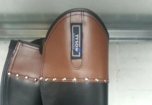 Stiefelsch�fte Dots Schwarz/ Braun Nieten EX KURZ Damen KKS 1 X KKM 1 X liegen lange DAHER B WARE