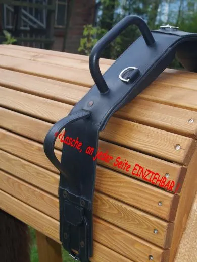 Leder Volti Gurt Voltigiergurt f�r Holzpferd geeignet Leder 2 Fu� Schlaufen SEHR STABIL