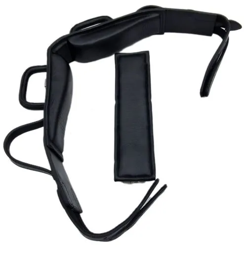 Leder Volti Gurt Voltigiergurt f�r Holzpferd geeignet Leder 2 Fu� Schlaufen SEHR STABIL