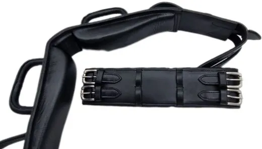 Leder Volti Gurt Voltigiergurt f�r Holzpferd geeignet Leder 2 Fu� Schlaufen SEHR STABIL