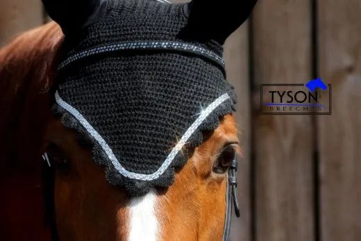 Fliegenhaube Fliegenmaske Strass Fliegenohren -PONY Raus PREIS- VB- WB X- Full