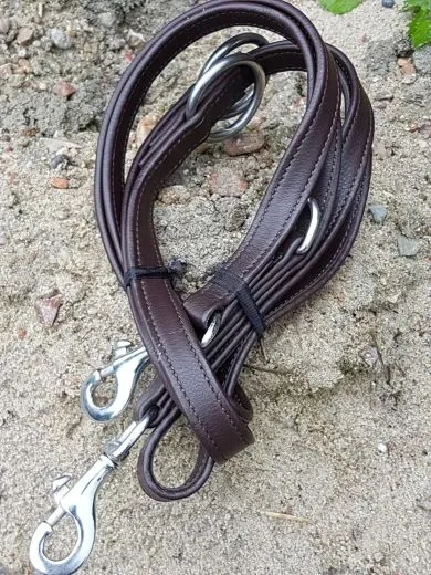 Nubuk Leine Pu Kunstleder Leine 2 cm London / Cognac Vegan Hundeleine Kunstleder REST RAUS !