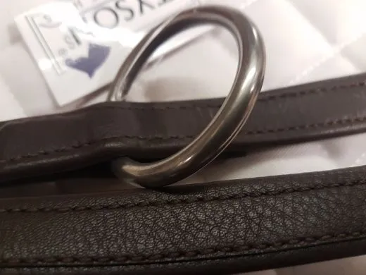 Nubuk Leine Pu Kunstleder Leine 2 cm London / Cognac Vegan Hundeleine Kunstleder REST RAUS !