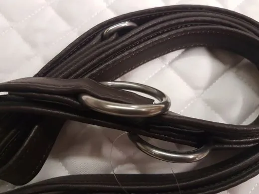 Nubuk Leine Pu Kunstleder Leine 2 cm London / Cognac Vegan Hundeleine Kunstleder REST RAUS !