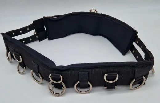 Longiergurt Longier Gurt 16 Ringe f. Doppellonge geeignet Minishetty / Shetty nur 10 cm Schwarz