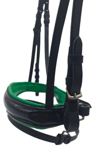 Trense Smaragt Gr�n Lack Glitzer / weiches Leder NUR VB - REST RAUS PREIS