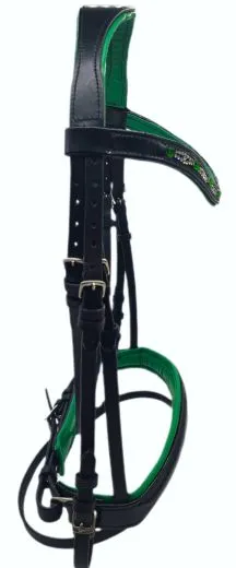 Trense Smaragt Gr�n Lack Glitzer / weiches Leder NUR VB - REST RAUS PREIS