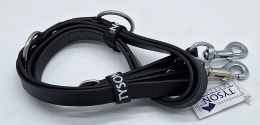 Lederleine 2,10 Meter Schwarz o Dunkel Braun o. London verstellbar Groe / Mittlere Hunde