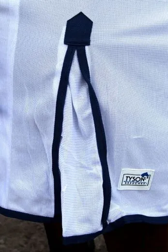 B WARE Ausreitdecke Fliegendecke Mash wei� 145 cm ohne Hals mit Sattelausschnitt B- WARE - R�CKL�UFER Einzelst�ck