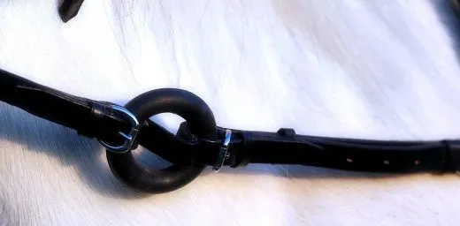 Ausbinder Sto�z�gel Leder Minishetty Shetty mit Gummiring Hilfsz�gel 1 Paar = 2 St�ck