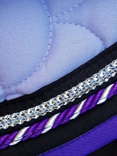 Schabracke Dressur Flieder Lila + Glitzer Lila Flieder EINZELST�CK B WARE