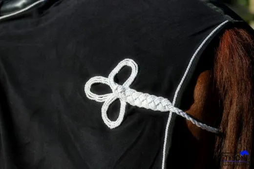 Parade Ausreitdecke Nierendecke Fleece Schwarz Goldfarben PONY / VB REST NUR NOCH Schwarz / Goldfarben !