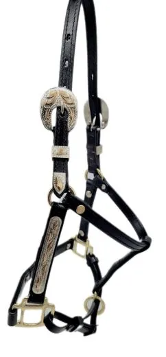 Grand Western Showhalfter Biothane Halfter Grand Minishetty + Shetty Beschl�ge Gold Farben MS S Westernhalfter