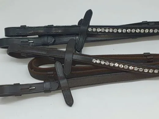 Gummiz�gel Strass Gummi Z�gel Deister 2,60 2,80 Strass Schwarz Braun Innen. Zaumh�ken Glitzerz�gel gummiert Glitzer