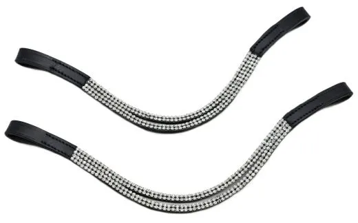 Stirnband Diadem Glitzer Minishetty / Shetty Falabella Glitzer Stirnriemen 30 / 32 cm