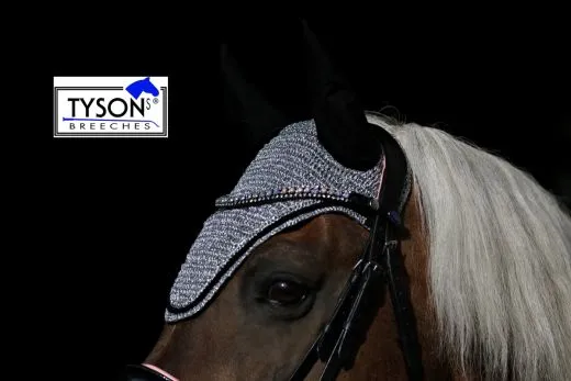 PUR Fliegenhaube Fliegenmaske VB WB X Full Gold -Silber - Bronze Farben Lurex