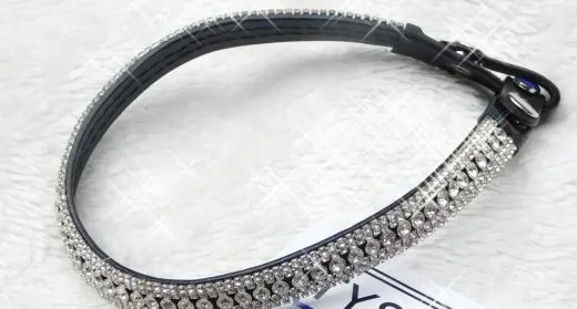 B - WARE !! Stirnriemen Ikarus X Full XX Full Kaltblut super Glitzer 47 / 54 cm B- WARE