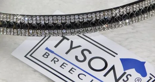 B - WARE !! Stirnriemen Ikarus X Full XX Full Kaltblut super Glitzer 47 / 54 cm B- WARE