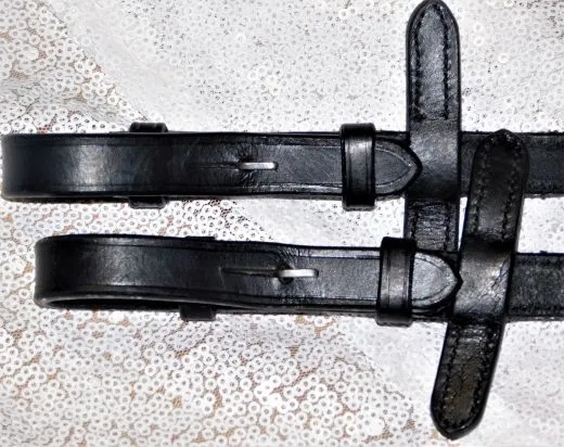 Gummi Z�gel Deister 2,60 2,80 Strass Braun Schwarz Innen. Zaumh�ken Glitzer Gummiz�gel Glitzer Glitzerz�gel