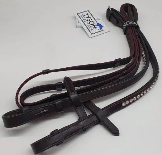 Gummi Z�gel Deister 2,60 2,80 Strass Braun Schwarz Innen. Zaumh�ken Glitzer Gummiz�gel Glitzer Glitzerz�gel