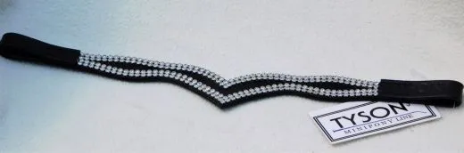 V Stirnband Princess Glitzer Minishetty / Shetty Rosa Schwarz