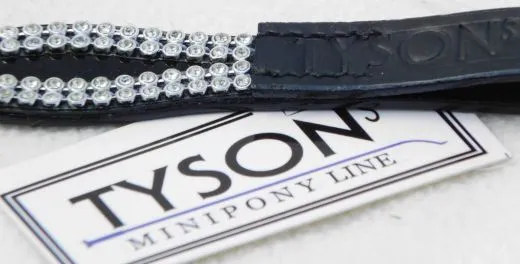 V Stirnband Princess Glitzer Minishetty / Shetty Rosa Schwarz