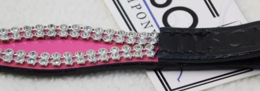 V Stirnband Princess Glitzer Minishetty / Shetty Rosa Schwarz