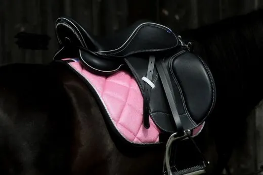 Sattel Ledersattel Diamont Glitzer 14 oder 15 Zoll Kopfeisen verstellbar Monosattel Sattel Shetty Welsh