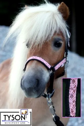 Halfter Fancy MMS MS S Glitzer Rosa Fohlen Fohlenhalfter Glitzerhalfter Kleiner Karabiner
