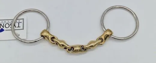 Kugelgebiss Wassertrense Waterford Gebiss 12,5 13,5 14,5 Argentan 4 fach gebrochen