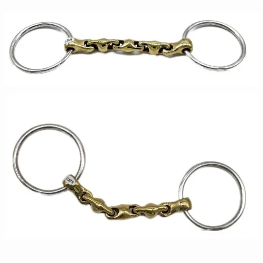 Kugelgebiss Wassertrense Waterford Gebiss 12,5 13,5 14,5 Argentan 4 fach gebrochen