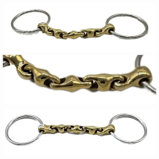 Kugelgebiss Wassertrense Waterford Gebiss 12,5 13,5 14,5 Argentan 4 fach gebrochen