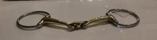 Olivenkopf Gebiss doppelt gebrochen Argentan 15,5 16,5 17,5 18,5 cm GLITZER !