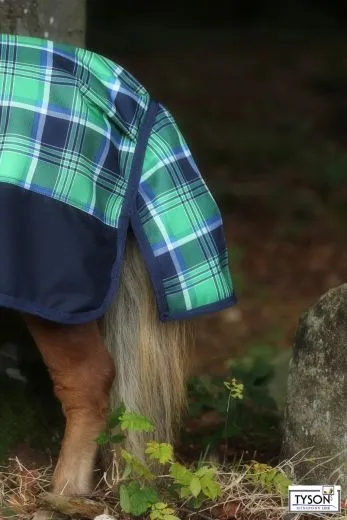1200 D Gr�n Karo Winterdecke Regendecke 200 Gr. 65 70 75 80 85 90 95 100 Minishetty Shetty Minipony Welsh Thermodecke