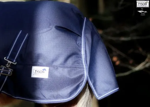 1200 D Winterdecke BLAU Regendecke 100 Gramm F�llung Gr. 65 70 75 80 85 90 95 Turnout Decke Thermodecke