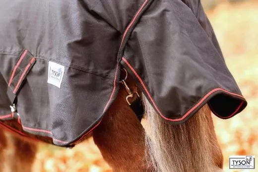 600 D High Neck Regendecke Winterdecke Fleece Lining Gr. 70 80 90 100 cm