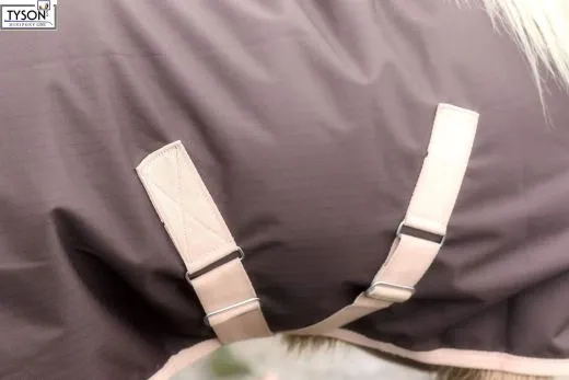 600 D NUR KLETT Regendecke Minipony Shetty Braun 60 65 70 75 80 85 90 95 100 ohne Schnallen