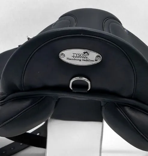 Sattel Ledersattel  BLACK Schwarz 14 15 Zoll + Kopfeisen verstellbar Monoblatt Sattel Shetty Welsh A Kindersattel Ponysattel