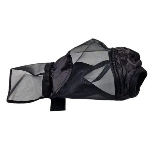 +- Fliegenhaube Lissy Klett + Gummizug DICHT + Nasenschutz ohne Ohren Minishetty Shetty Welsh A