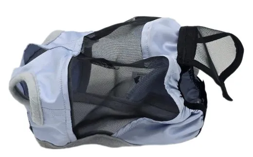 +- Fliegenhaube Lissy Klett + Gummizug DICHT + Nasenschutz ohne Ohren Minishetty Shetty Welsh A