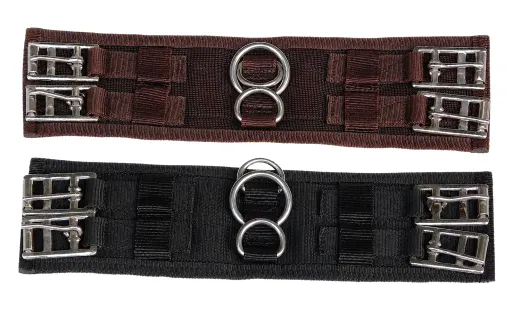 Sattelgurt Kurzgurt 35 45 50 cm Minishetty Shetty Braun Schwarz Neopren Nylon Bauchringe