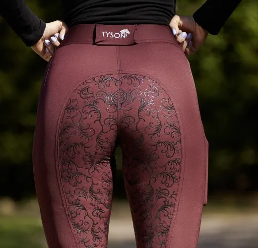 Reithose Days Leggings Reitleggings Olive Merlot 36 38 40 42 44 46 48 50 Vollgrip