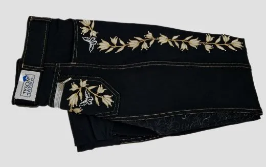 Reithose Florence Vollgrip Stickerei 36 38 40 42 44 46 48 50 Hochbund Spanisch Antik Barock