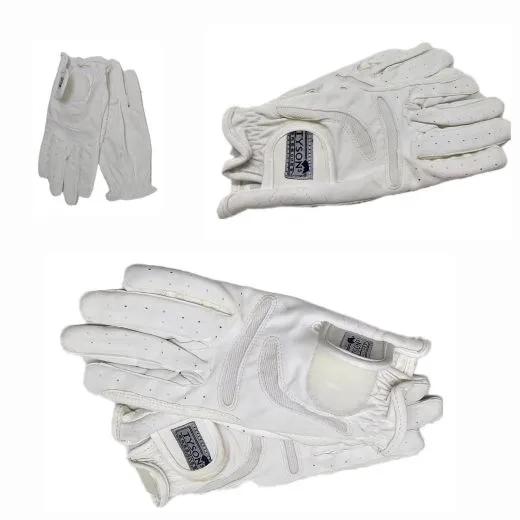 Reithandschuhe  Grippy  Schwarz oder Wei� XXS XS S M L Kunstleder Turnier