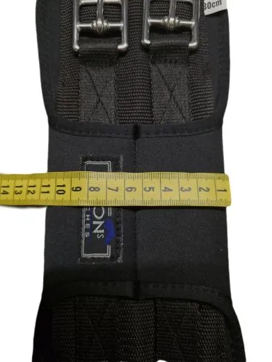 Neo Kurzgurt Extra kurzer Sattelgurt 20 25 30 35 cm Minishetty Welsh Shetty Neopren Schwarz Braun Kurz Gurt