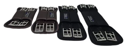 Neo Kurzgurt Extra kurzer Sattelgurt 20 25 30 35 cm Minishetty Welsh Shetty Neopren Schwarz Braun Kurz Gurt