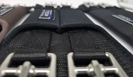 Neo Kurzgurt Extra kurzer Sattelgurt 20 25 30 35 cm Minishetty Welsh Shetty Neopren Schwarz Braun Kurz Gurt