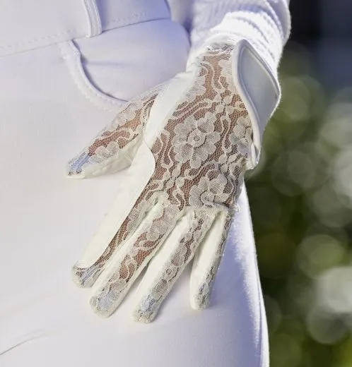 Reithandschuhe Barock Spanisch Turnier Show Lady Wei Netz S M L Hanschuhe